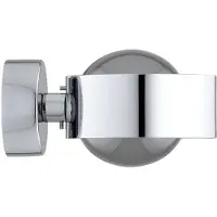 Argon Vegglampe Mado, stål kromfarget, glass røyk, 1 lyskilde