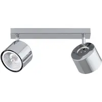 Argon Downlight Chloe, justerbar, 2 lyskilder, forkrommet stål