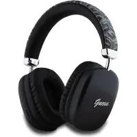 GUESS G Cube Metallic Script Logo On-Ear trådløse hodetelefoner i metall - svart
