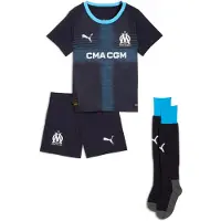 Puma Olympique de Marseille 25/26 Away Minikit Kids, Clothing, Navy/Luminous Blue, 3-4Y