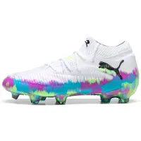 Puma FUTURE 8 ULTIMATE Brilliance FG Football Boots Women, Shoes, White/Fizzy Apple/Bright Aqua, 40.5