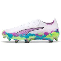 Puma ULTRA 6 ULTIMATE Brilliance FG Football Boots Women, Shoes, White/Fizzy Apple/Bright Aqua, 40
