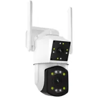 Mtp Products ESCAM PT210 PTZ-kamera med to objektiver, toveis lyd og nattsyn i farger - 3MP, WiFi