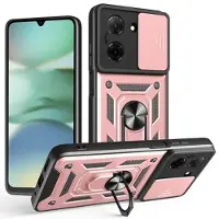 Mtp Products Xiaomi Redmi A5 4G/Poco C71 Hybrid-deksel med Roterende Ring med Kameraskjold - Roségull
