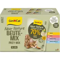 GimCat Near Nature prøvepakke 12 x 85 g - Mix-pakke (4 varianter)