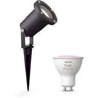 Philips Puled Spot, Svart + Farge Gu10-pære