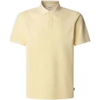 Pepe Jeans for man. PM542099 New Oliver yellow polo shirt (M), Casual, Cotton, Short sleeve
