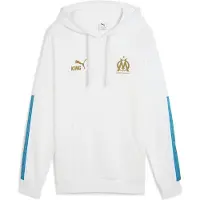 Puma Olympique de Marseille KING Hoodie Men, Sport, White/Gold, M