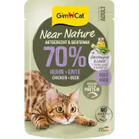 GimCat Near Nature 16 x 85 g - Kylling & And