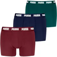 Puma Boxer Briefs (3-Pack) Men, Clothing, Red/Navy, 6