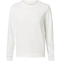 Gant for woman. 4202586 Off-white Tonal Shield crew neck sweatshirt (XS), Casual, Cotton