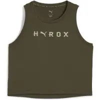 Puma x HYROX CLOUDSPUN ThermoAdapt Crop Tank Women, Clothing, Dark Olive, XS