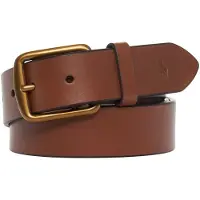 Ralph Lauren for man. 405913732002 Leather belt with brown horse (40), Casual, Havana, Classic