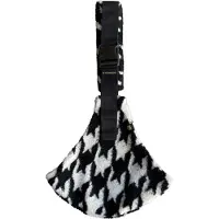 Wildride Bæresele - Teddy Houndstooth - Hvit/Black Pied de poule - - OneSize - Bæreseler