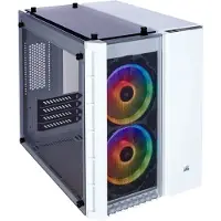 Corsair Crystal Series 280X RGB - Tower - micro ATX - sidepanel med vindu (herdet glass) - ingen strømforsyning (ATX) - hvit - USB/lyd