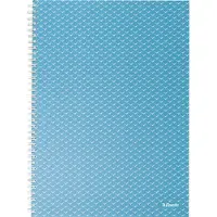 Esselte Colour'Breeze A4 Notebook lined wirebound Blue