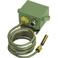 Danfoss Termostat KPS80 temperaturområde 70 - 120 °C føler størrelse 13x63mm IP67, 2 meter kapillarrør