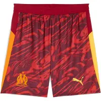 Puma Olympique de Marseille 25/26 Goalkeeper Shorts Men, Sport, Dark Crimson/Sunny Yellow/Dark Poppy, XS