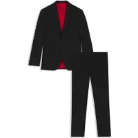 HUGO for man. 50540141 Arti-Hesten black suit (90), Casual, Party, Classic, Polyester