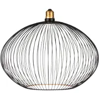 Segula LED Floating Filo svart Oval300 E27 6W 2.200 K dimbar