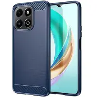 Mtp Products Honor X6b Børstet TPU Deksel - Karbonfiber - Blå