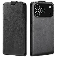 Mtp Products iPhone 17 Pro Vertikalt Flip-Deksel med Kortlomme - Svart