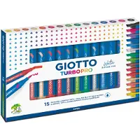Giotto Turbo Pro dobbeltsidige tusjer 15 farger
