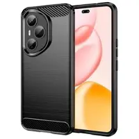 Mtp Products Honor 400 Pro Børstet TPU-deksel - karbonfiber - svart