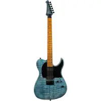 Spira Guitars T-450 TDB Flame Maple Gloss Trans Blue