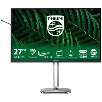Philips 27B2G5601 - 5000 Series - LED-skjerm - USB - 27" - 2560 x 1440 QHD @ 100 Hz - IPS - 1500:1 - HDMI, DisplayPort, USB-C - høyttalere - sølv, ...
