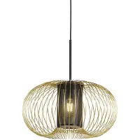 QAZQA Design pendellampe gull med svart 50 cm - Marnie