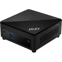 MSI Cubi 5 12M 407BEU - Barebone - mini-PC FCBGA1744 Socket - 1 x Core i3 1215U / inntil 4.4 GHz - RAM 0 GB - UHD Graphics - IEEE 802.11ax (Wi-Fi 6E), Bluetooth 5.3, Gigabit Ethernet, 2.5 Gigabit Eth