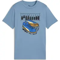 Puma Graphic Sneaker Tee Youth, Clothing, Cool Blue, 152