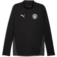 Puma Manchester City Training Quarter-Zip Top Men, Sport, Black/Silver, XXL