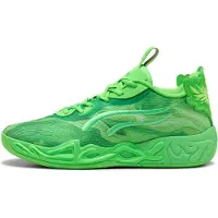 Puma MB.04 Lo Team Basketball Shoes Unisex, Shoes, Green Glare/Fizzy Light, 40.5
