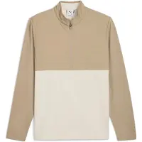 Puma CLOUDSPUN Tech Hybrid Golf Quarter-Zip Men, Clothing, Ice Coffee, XXL