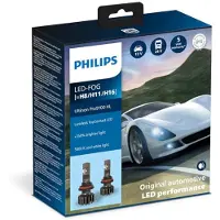 Philips Ultinon Pro9100 LED-tåkelyspærer H8/H11/H16-12/24V, sett