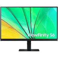 Samsung ViewFinity S6 S27D600EAU - LED-skjerm - 27 - 2560 x 1440 QHD @ 100 Hz - IPS - 350 cd/m² - 1000:1 - HDR10 - 5 ms - HDMI, DisplayPort - sort