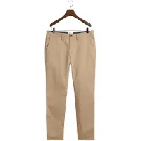 Gant for man. 1505221 Slim Fit Twill Chino Pants (30/34), Casual, Cotton, Organic Cotton, Sustainable