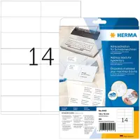 Herma - Hvit - 105 x 42 mm 280 stk (20 ark x 14) siksakfalsede perforerte sammenhengende adresseetiketter