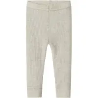 Name it Leggings - Ull - Rib - Noos - NbnWax - Perlemorfarget Cl - - 56 - Leggings - Ull