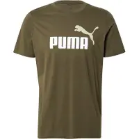 Puma Essentials 2 Colour No. 1 Logo Tee Men, Clothing, Dark Olive, M