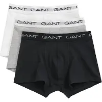 Gant Boxerhort Trunk 3-Pakke vart Grå Hvit tørrele