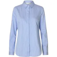 Selected Romie Striped Fitted Skjorte Med Lange Ermer