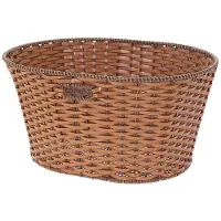 BRN Vintage Eco Leather Oval Kurv