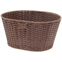 BRN Vintage Eco Leather Oval Kurv
