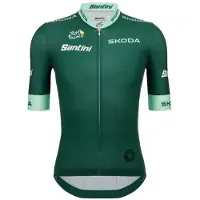 Santini Tour De France Official Green 2025 Kort Ermet Trøye