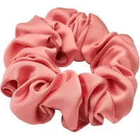 Lenoites Mulberry Silk Scrunchie Pink