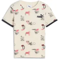 Puma Little Runners Tee Kids, Age, Alpine Snow, 6-7Y