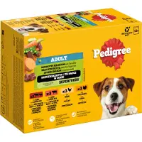 Pedigree Adult Porsjonsposer Multipakke - Sparpaket: Gemischte Selektion in Soße (4 Varietäten) 48 x 100 g